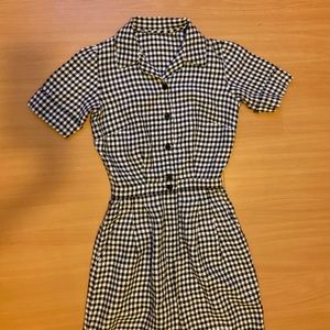 Linen Gingham Jumpsuit Boiler Suit Coveralls